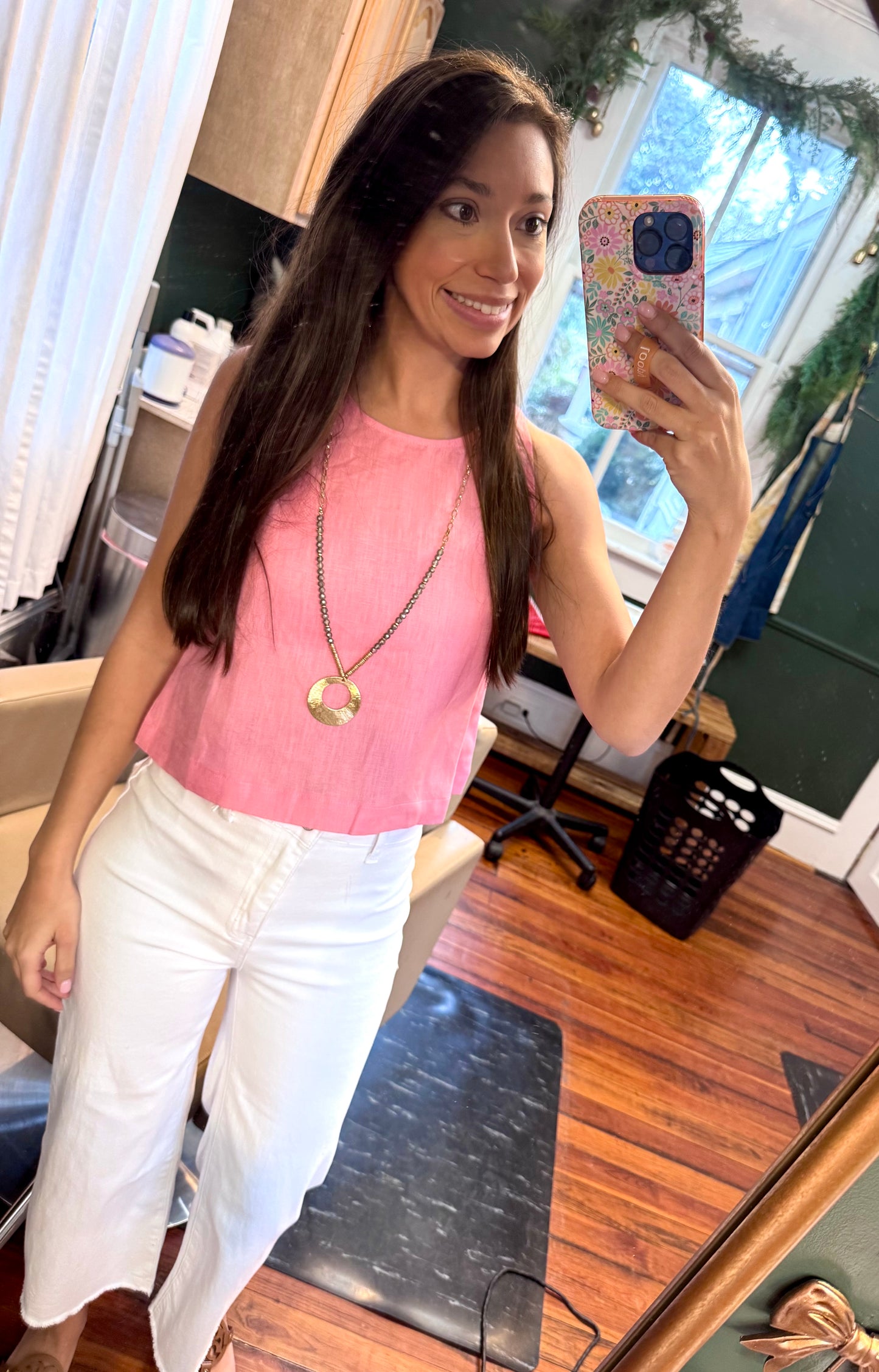 Soft Spoken Linen Top