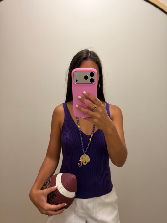 Purple Sweater Tank