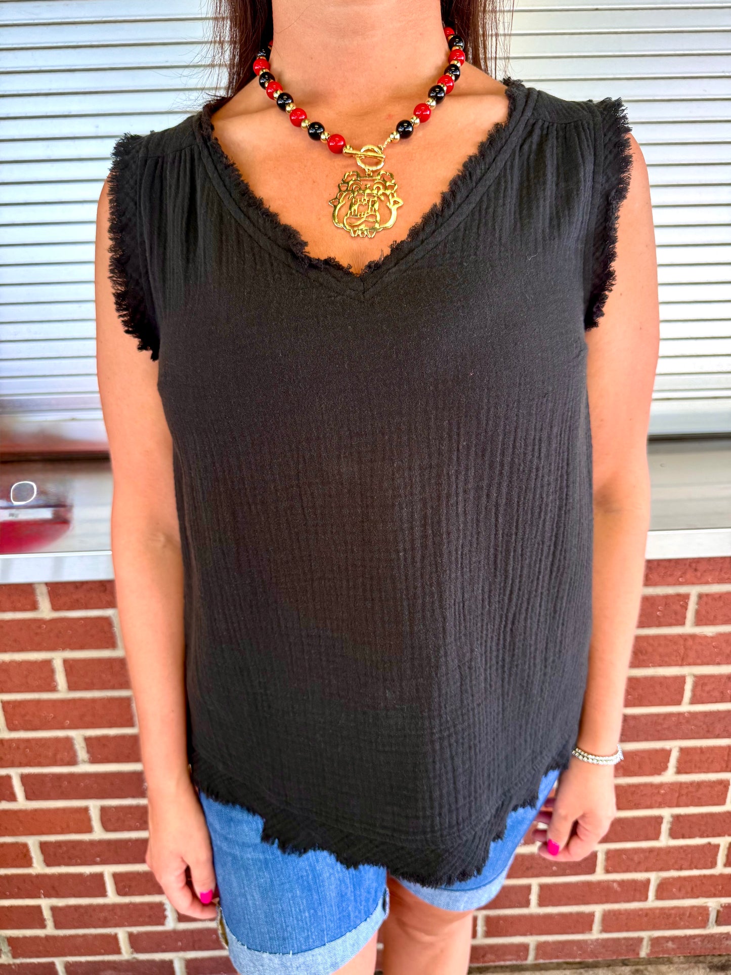 Simple Moment Gauze Top