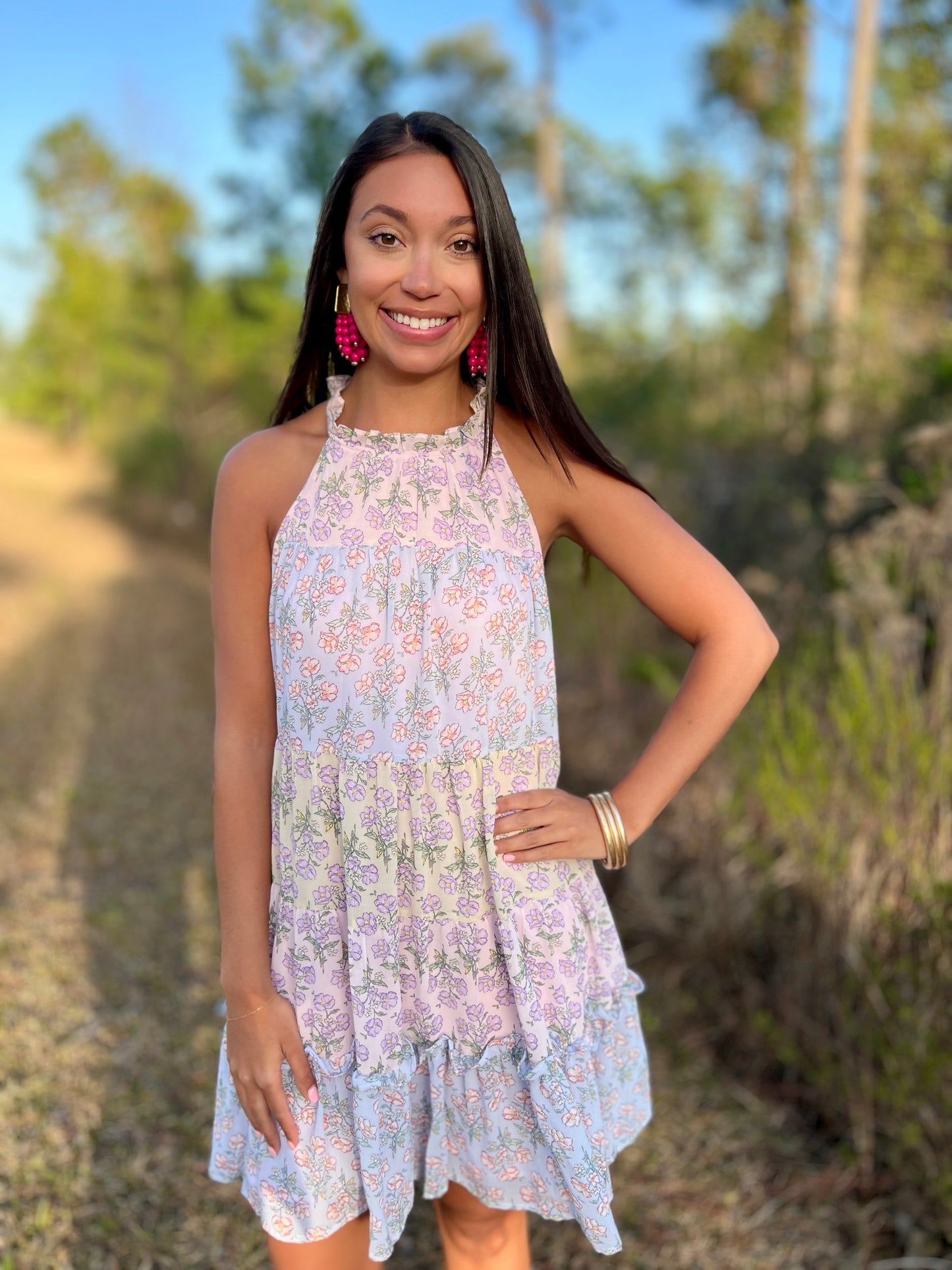Floral & Shine Dress