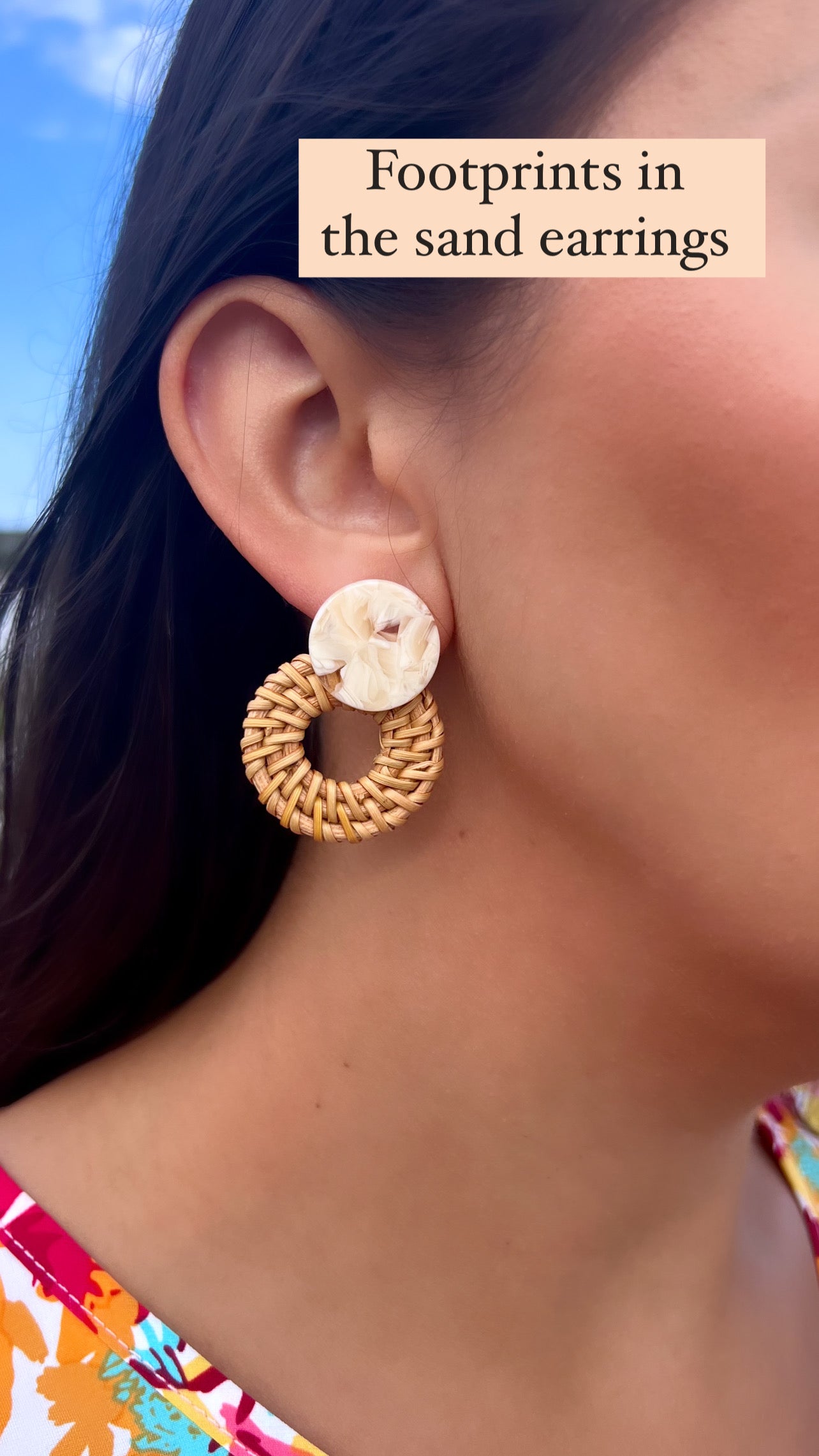 Foot Prints In The Sand Earrings