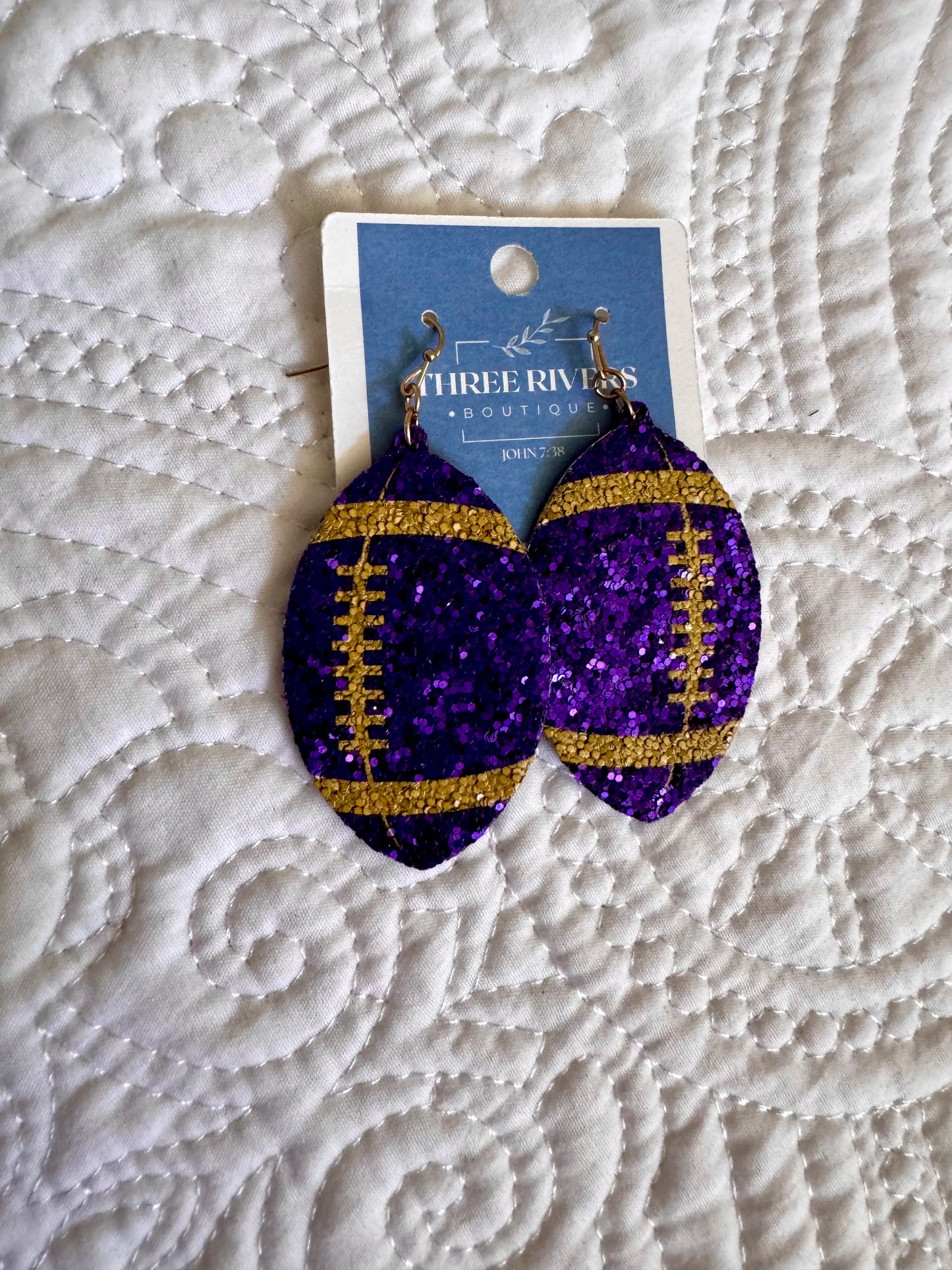 Purple Sparkle Football