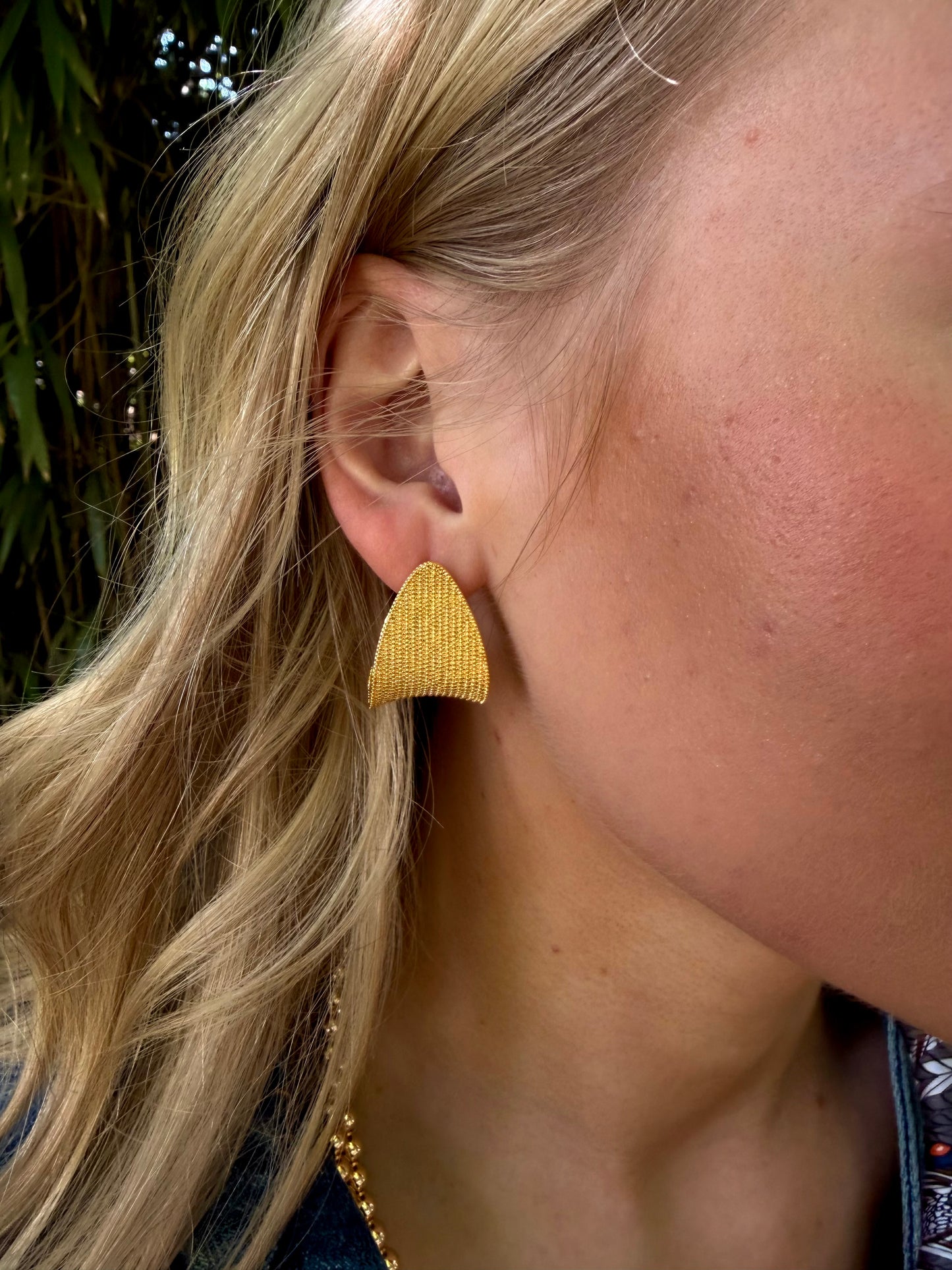 Textured Folded Hoops