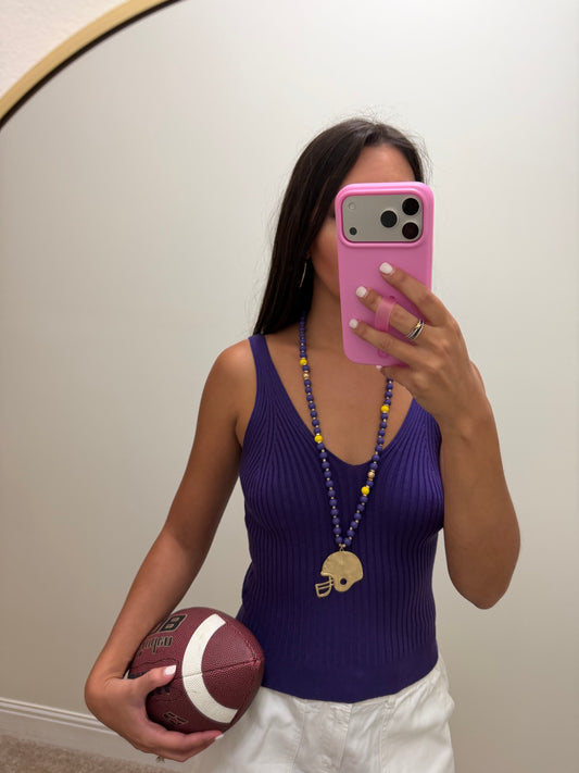 Purple Sweater Tank