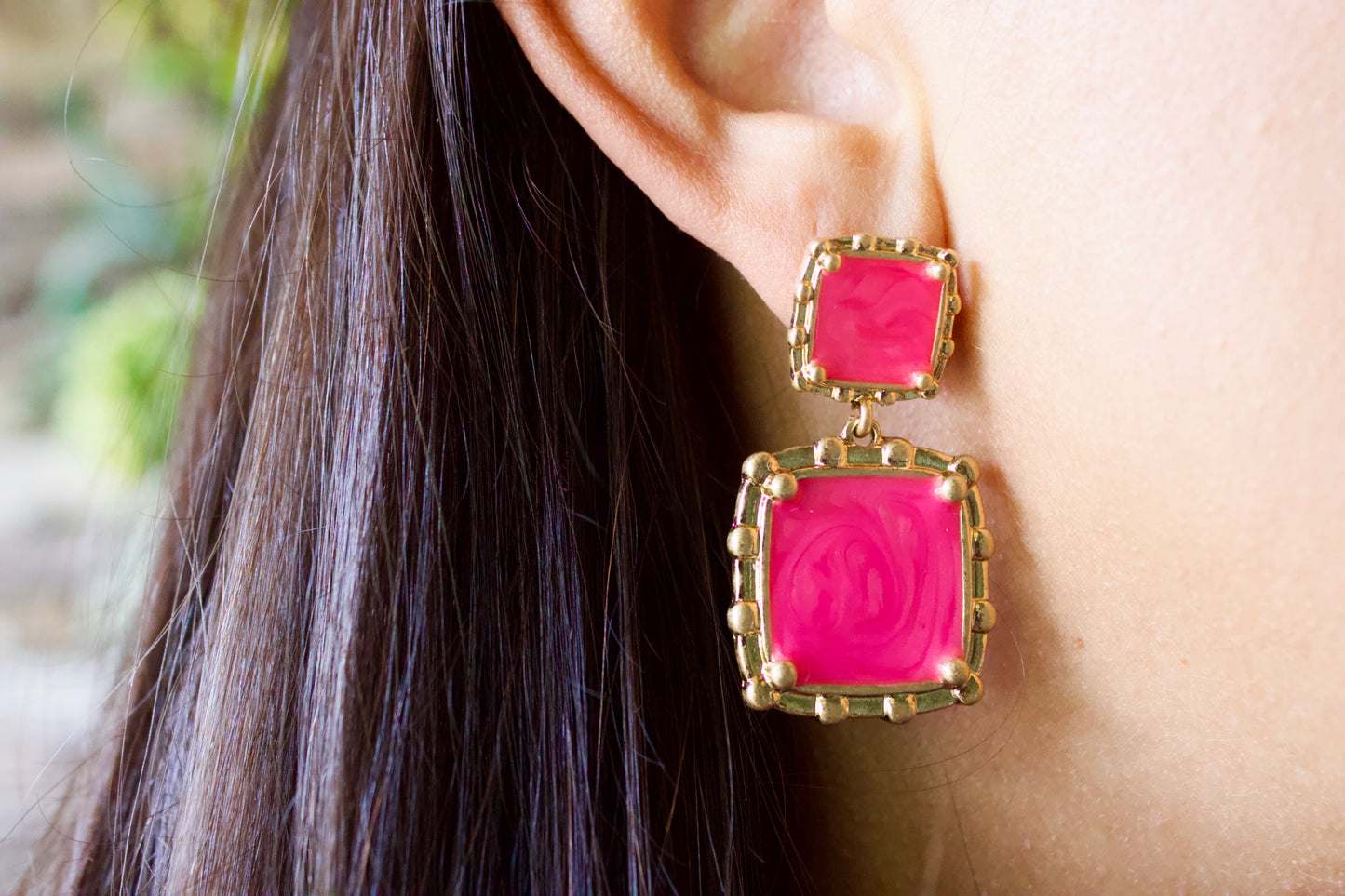 Pink & Gold Bash Earrings