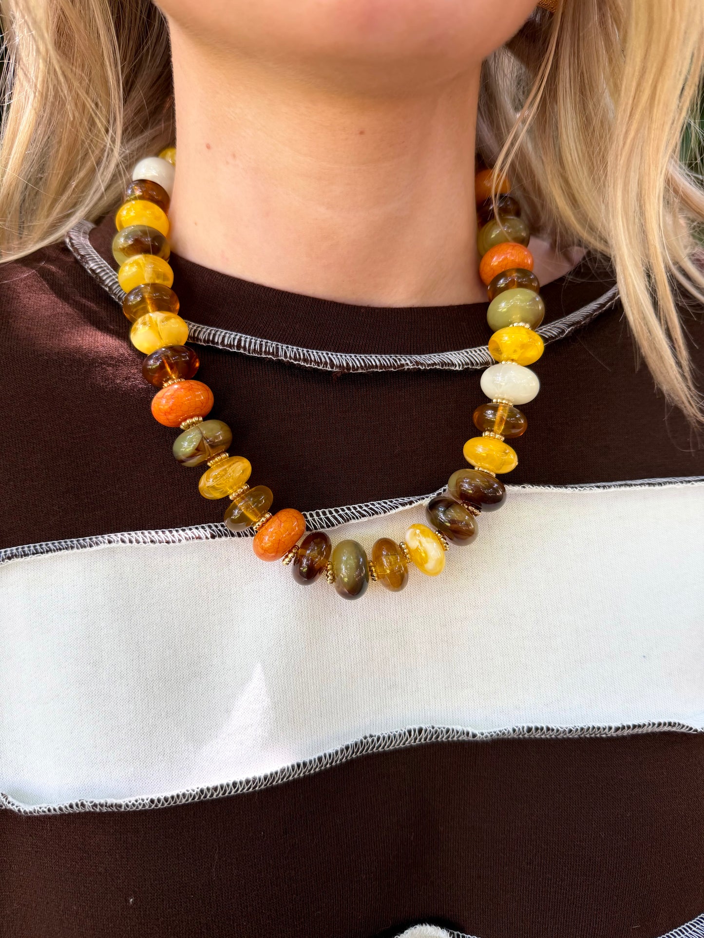 Autumn Beaded Necklace