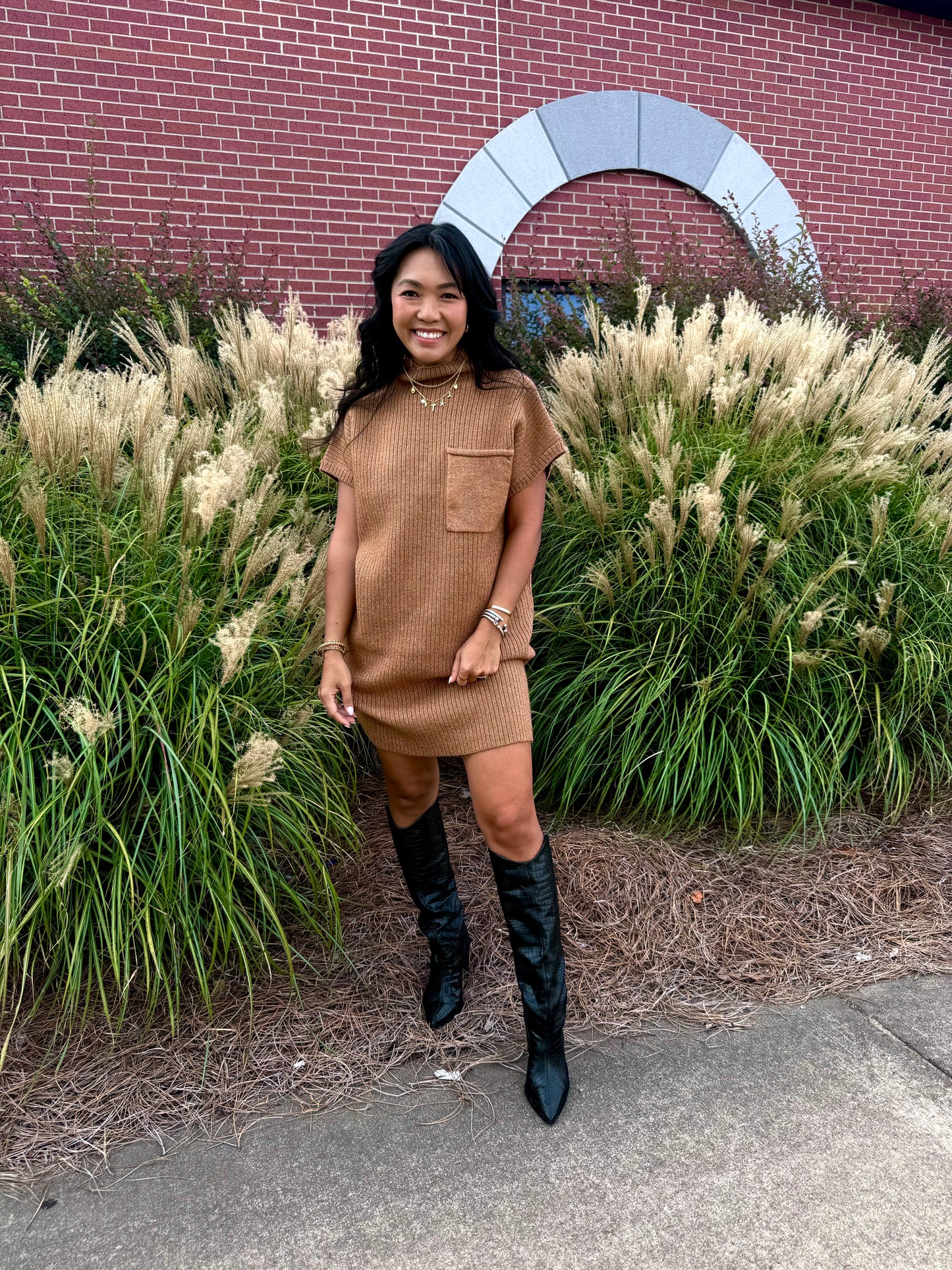 Camel Sweater Dress