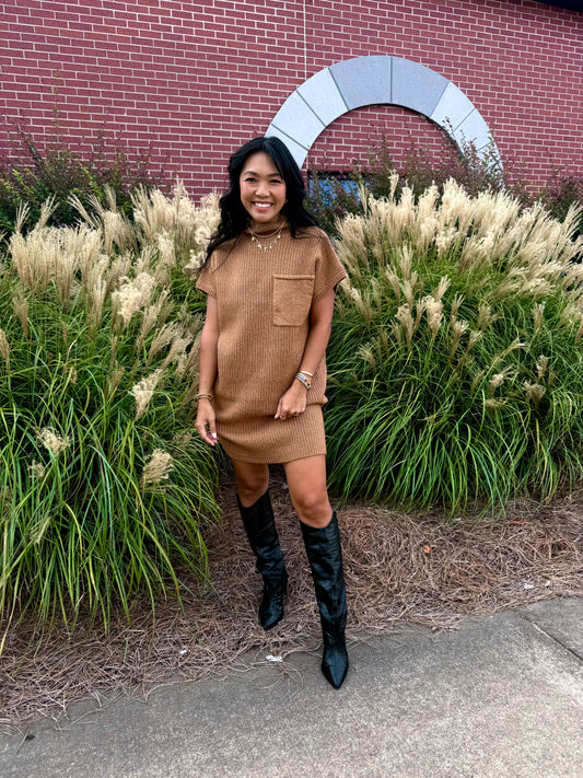 Camel Sweater Dress