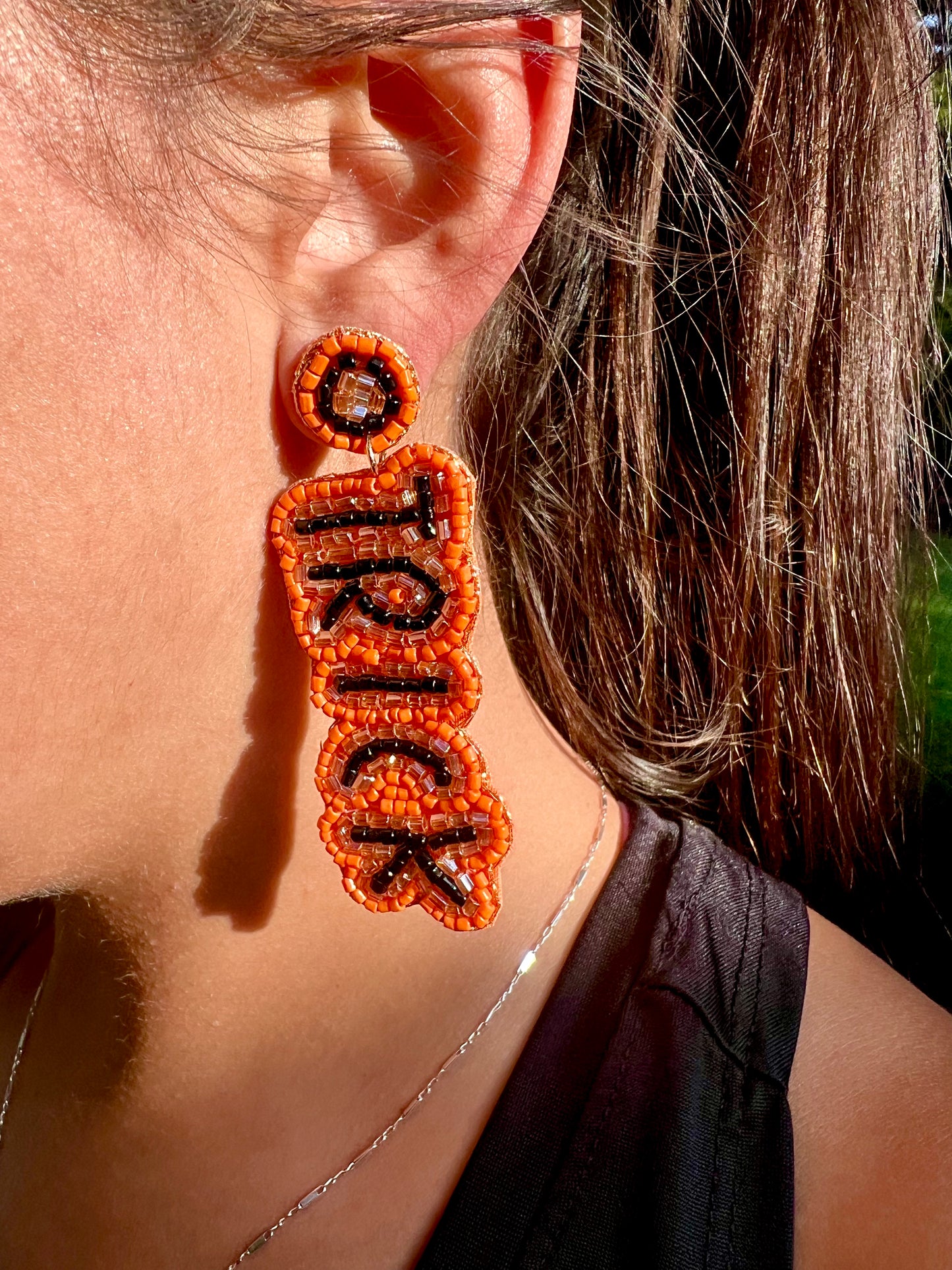 Trick or Treat Beaded Earrings