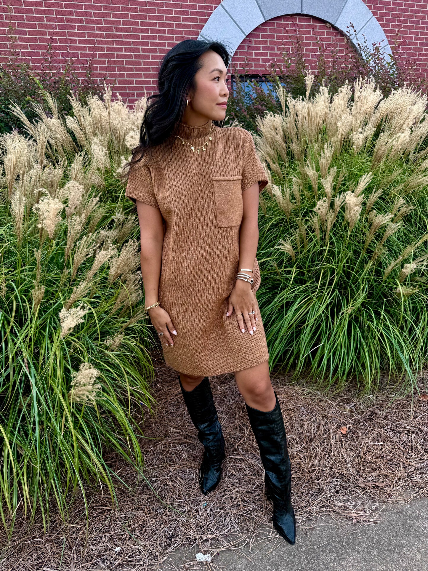 Camel Sweater Dress