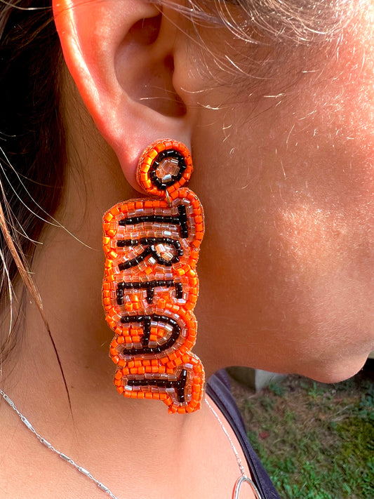 Trick or Treat Beaded Earrings