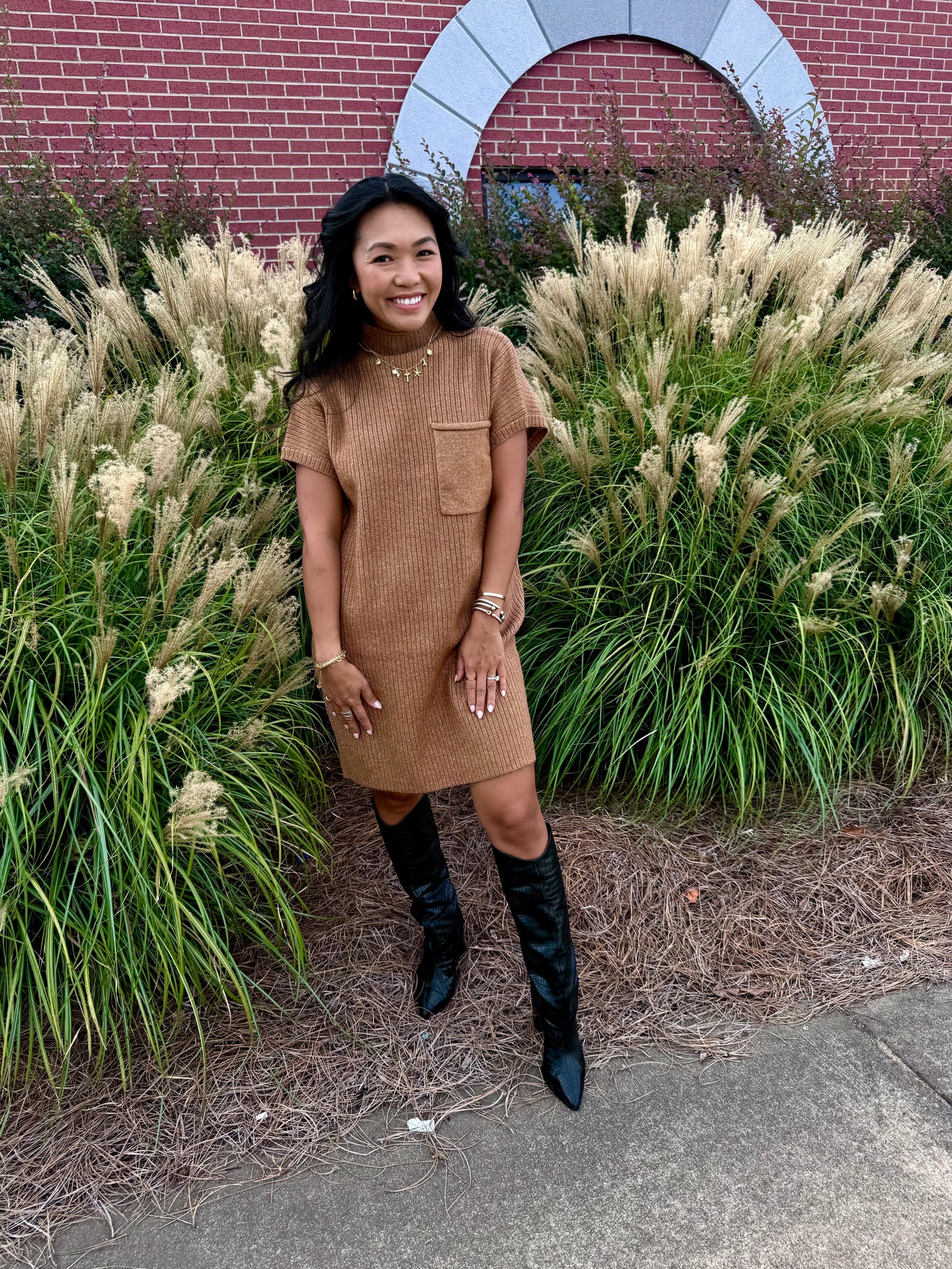 Camel Sweater Dress