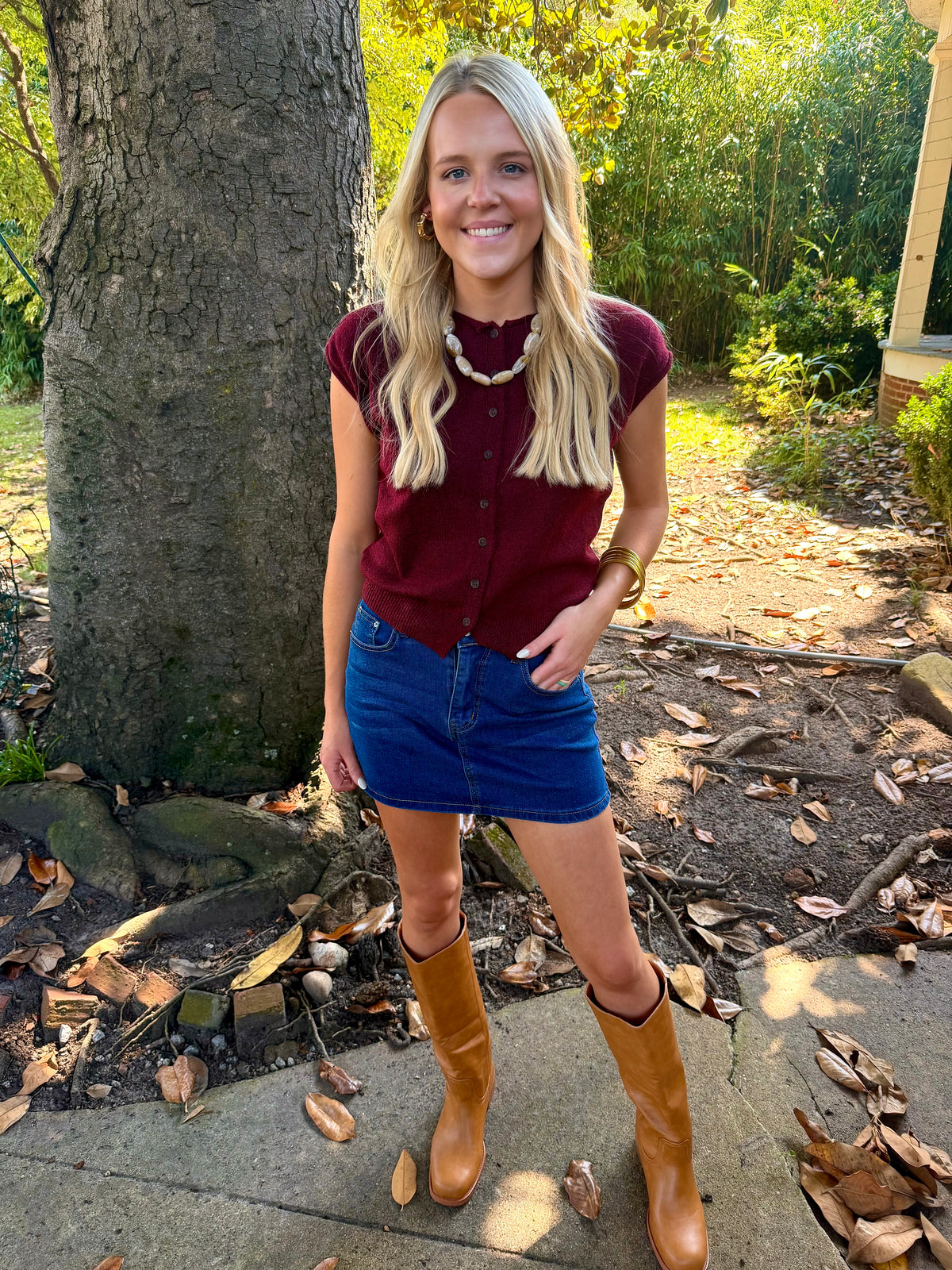Cassidy Sleeveless Cardigan
