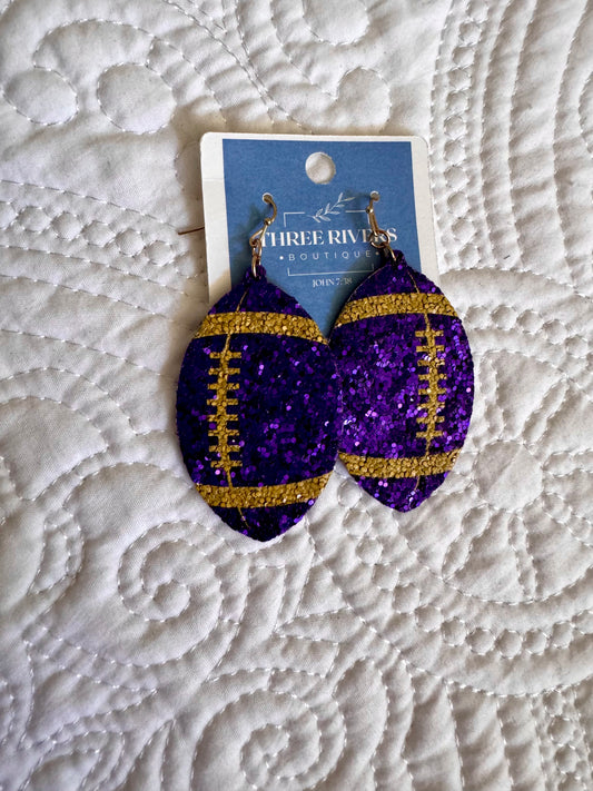 Purple Sparkle Football
