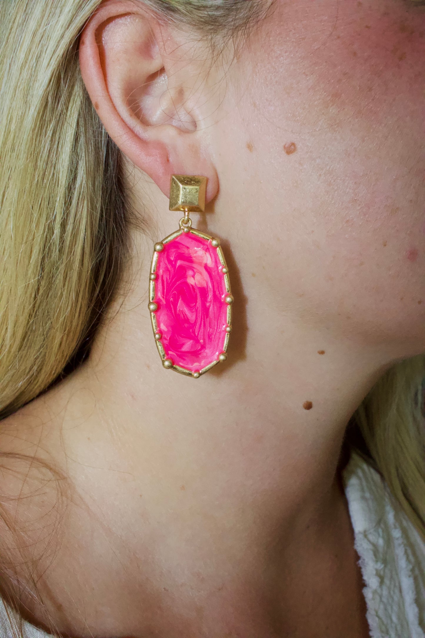 Pink & Gold Jubilee Earrings