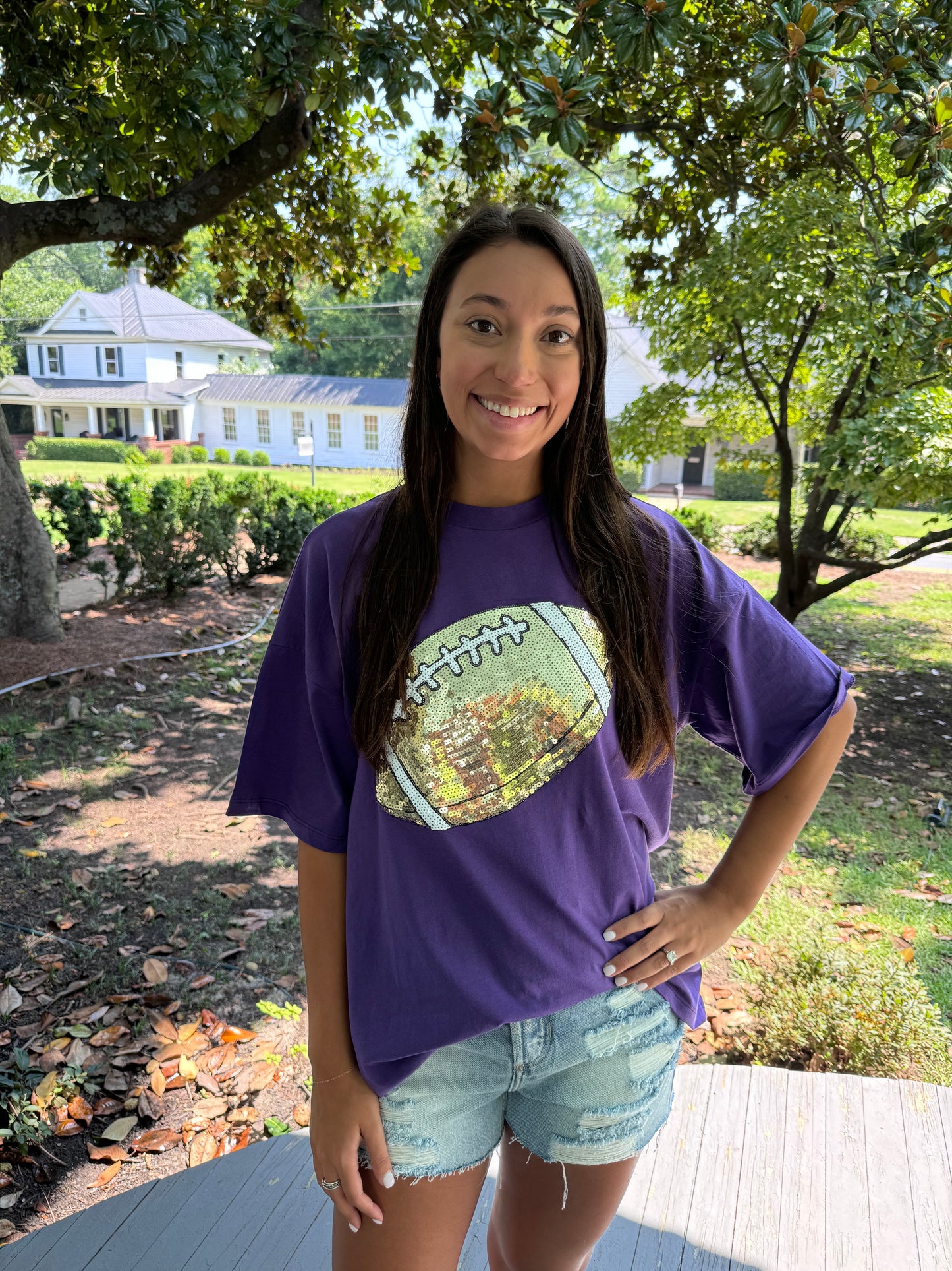 Purple Gameday Football Top