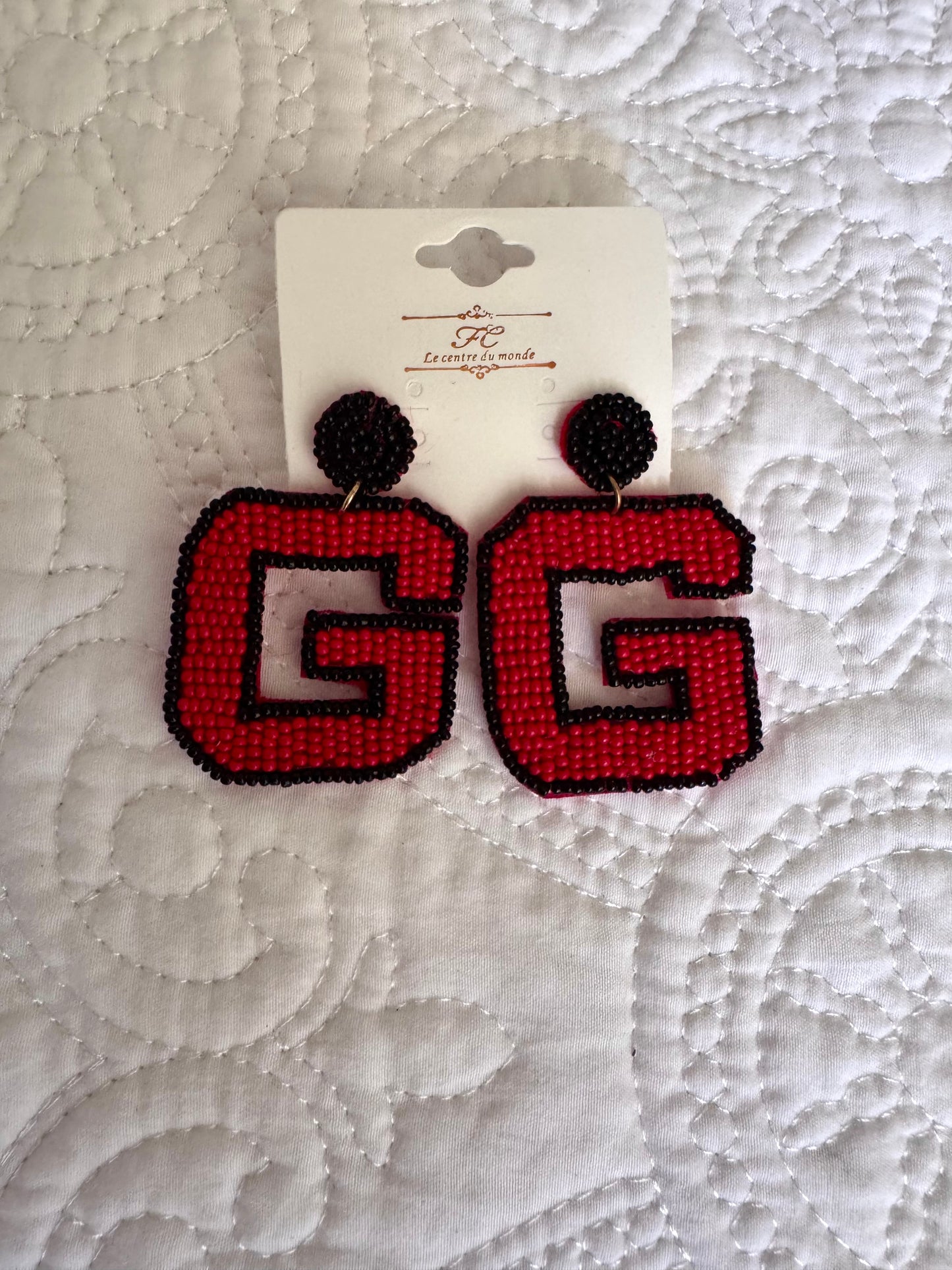 G Beaded Earrings