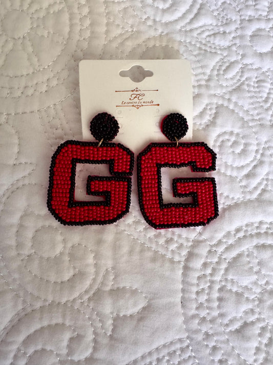 G Beaded Earrings