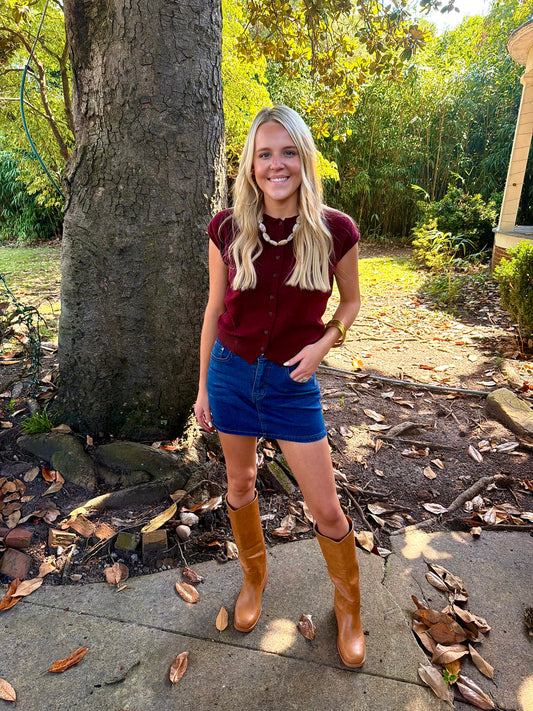 Cassidy Sleeveless Cardigan