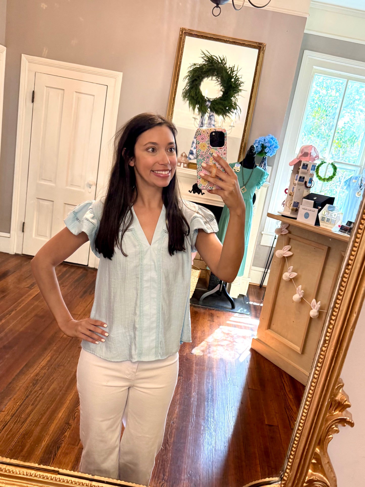 Mila Blue Top