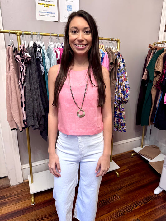 Soft Spoken Linen Top