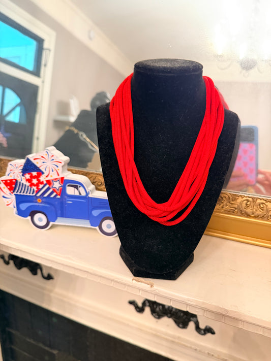 Red Rope Necklace