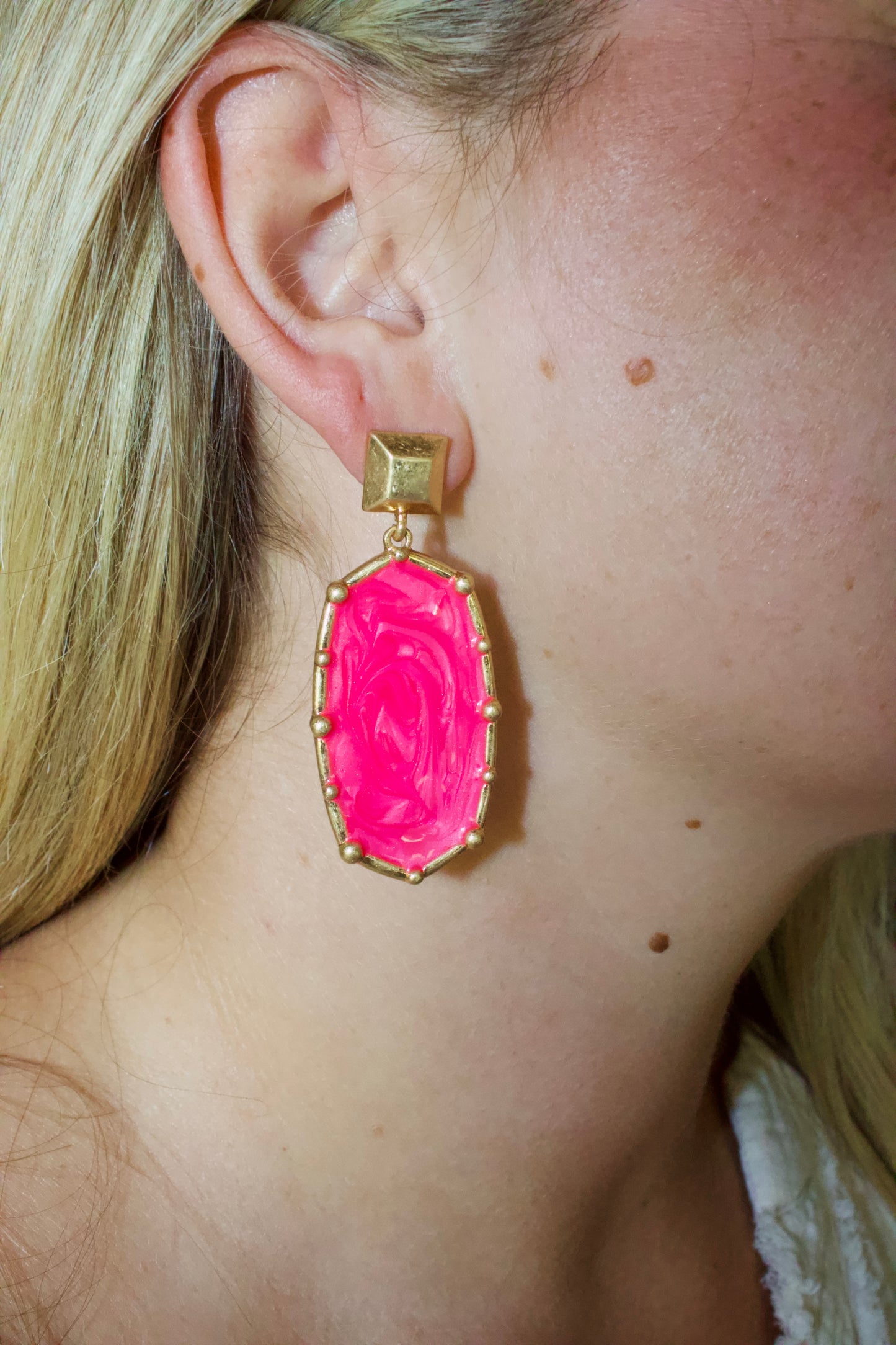 Pink & Gold Jubilee Earrings