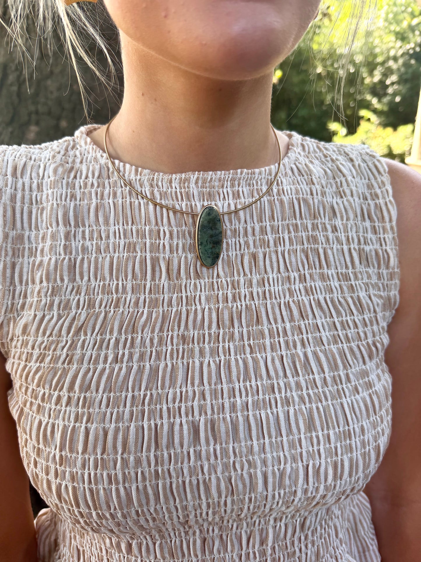 Jade Stone Choker