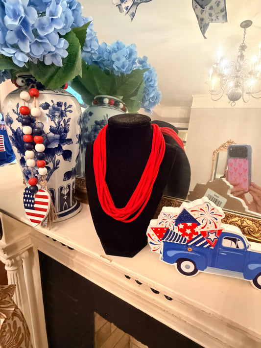 Red Rope Necklace